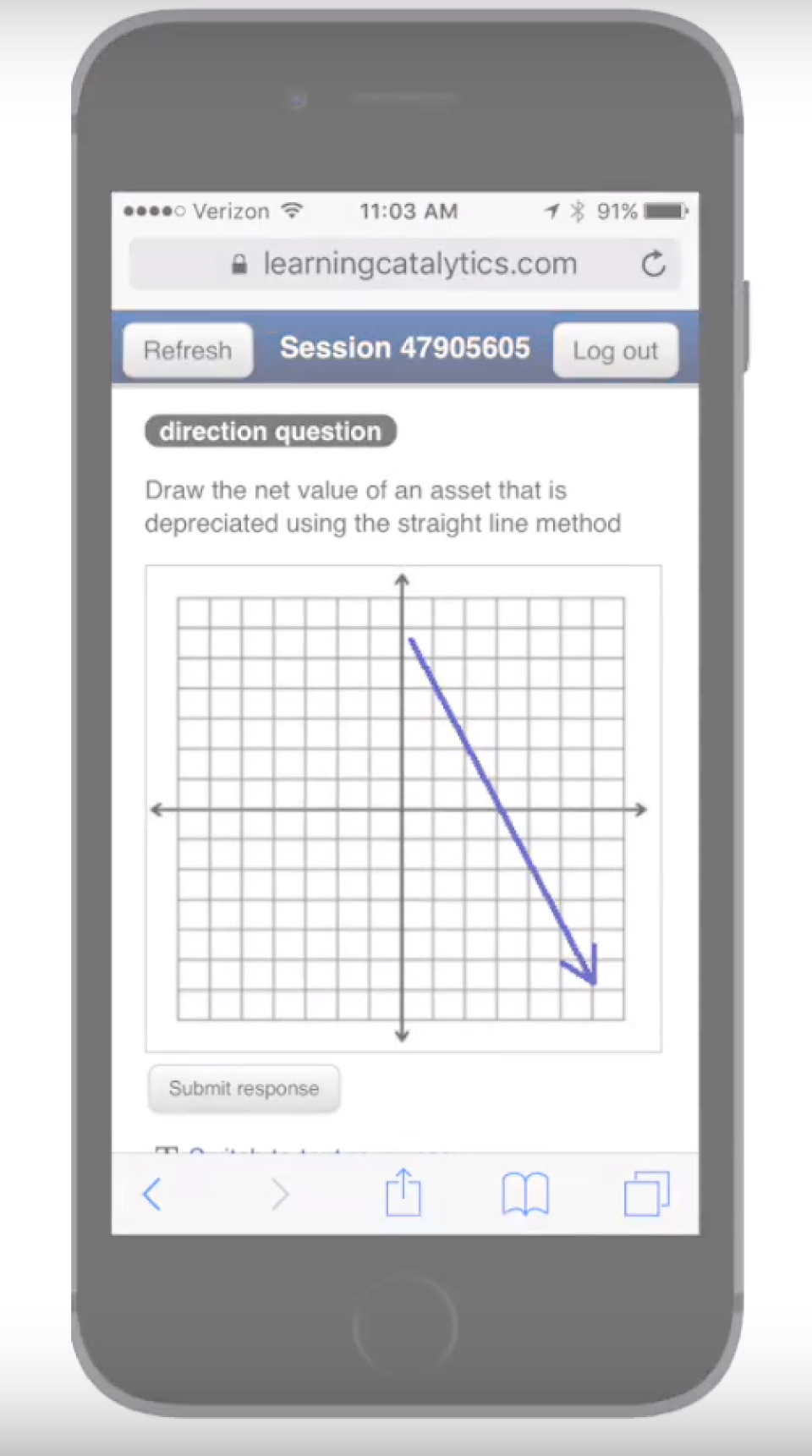 screenshot of Learning Catalytics
